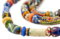 The Bead Chest Premium Ghana Glass Beads: Artisan Krobo & Recycled Glass Medley, Full Strand